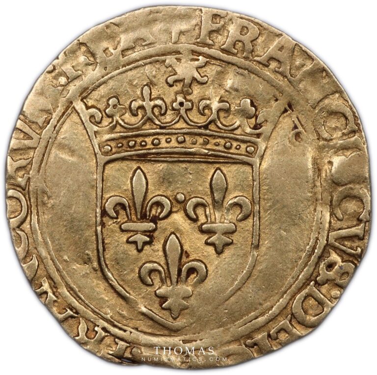 gold francois I ecu d'or au soleil obverse