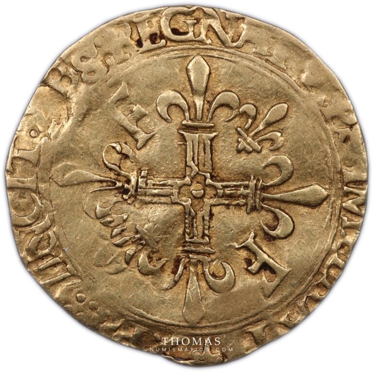 gold francois I ecu d'or au soleil reverse