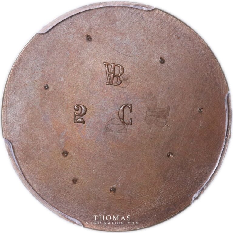 Pattern reverse 5 centimes napoleon III reverse