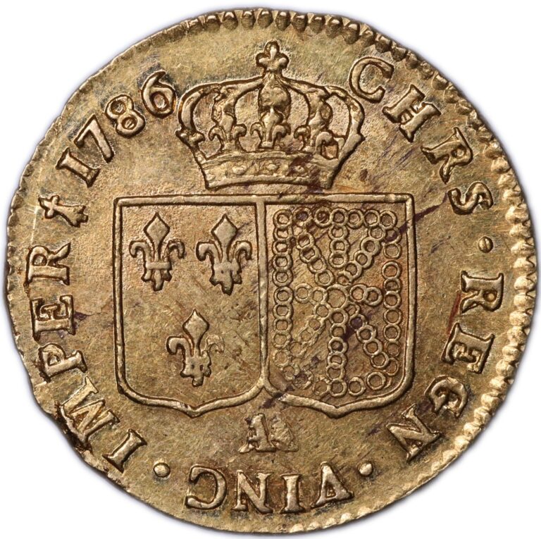 gold reverse louis or 1786 AA Metz
