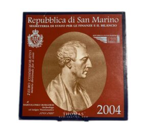 Box UNC - 2 euros commemorative - San Marino - 2004