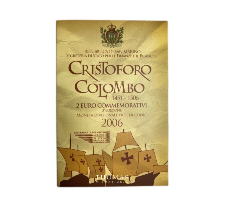 Box UNC - 2 euros commemorative - cristoforo colombo - 2006