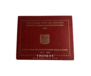 Box UNC - 2 euros commemorative - Vatican 2004