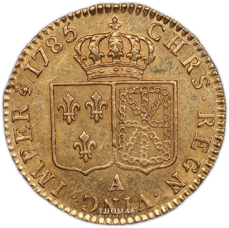 Louis XVI gold louis or 1785 A paris reverse