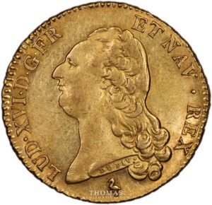 royal French coin gold double louis xvi 1786 A obverse-3