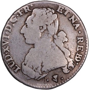 1777 pau cinquième d'écu louis xvi avers