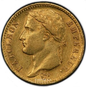 Gold 20 francs or 1810 W obverse
