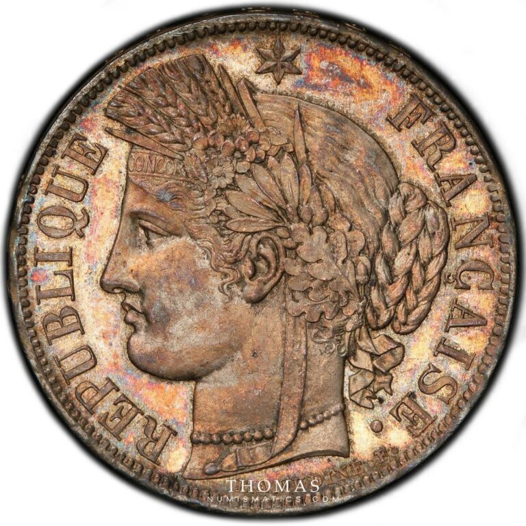5 francs ceres obverse 1849 A pcgs ms65