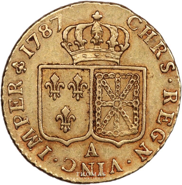 Louis xvi or 1787 A reverse