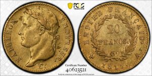 Gold PCGS 1815 A Hundred Days
