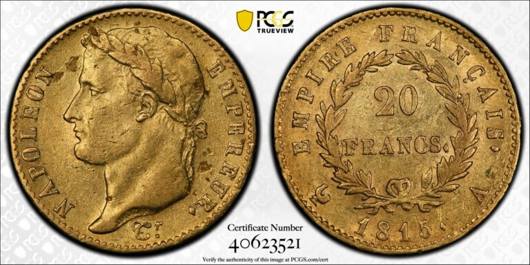 Gold PCGS 1815 A Hundred Days
