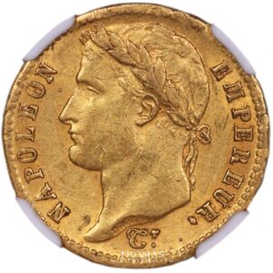 20 francs or gold napoleon 1812 A treasure rive d'or collection ngc ms 61 obverse