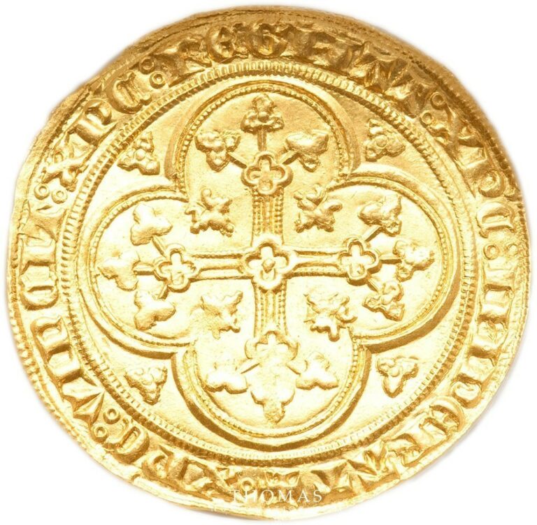 ecu or chaise ngc ms 63 philippe VI revers