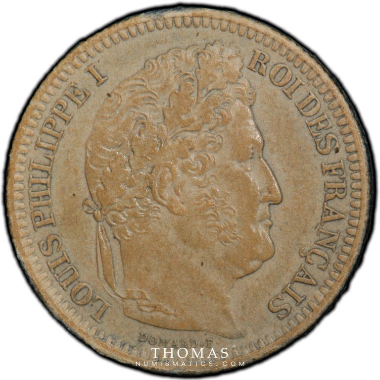 2 francs louis philippe I 1844 B avers PCGS SP 62