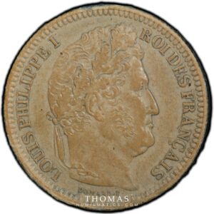 2 francs louis philippe I 1844 B obverse PCGS SP 62