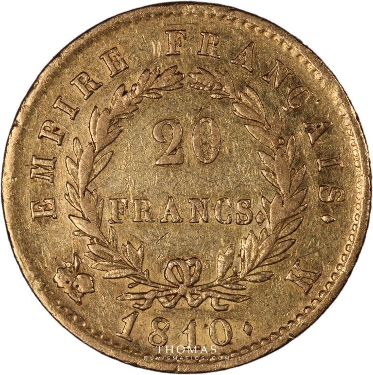 20 francs or 1810 K revers