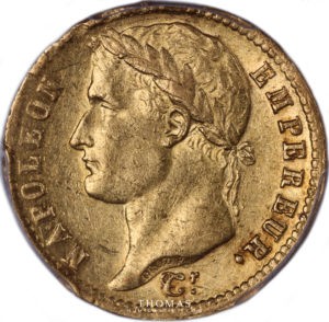 20 francs or 1813 utrecht PCGS AU 53 avers