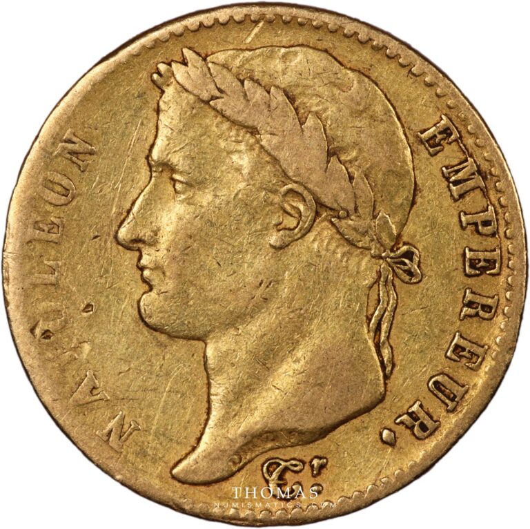 20 francs gold or 1815 L hundred days obverse