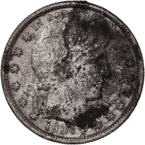 half dollar 1904-8 USA obverse treasure sulphur springs