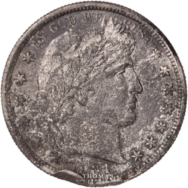 demi dollar 1904 USA avers-5 tresor Sulphur Springs