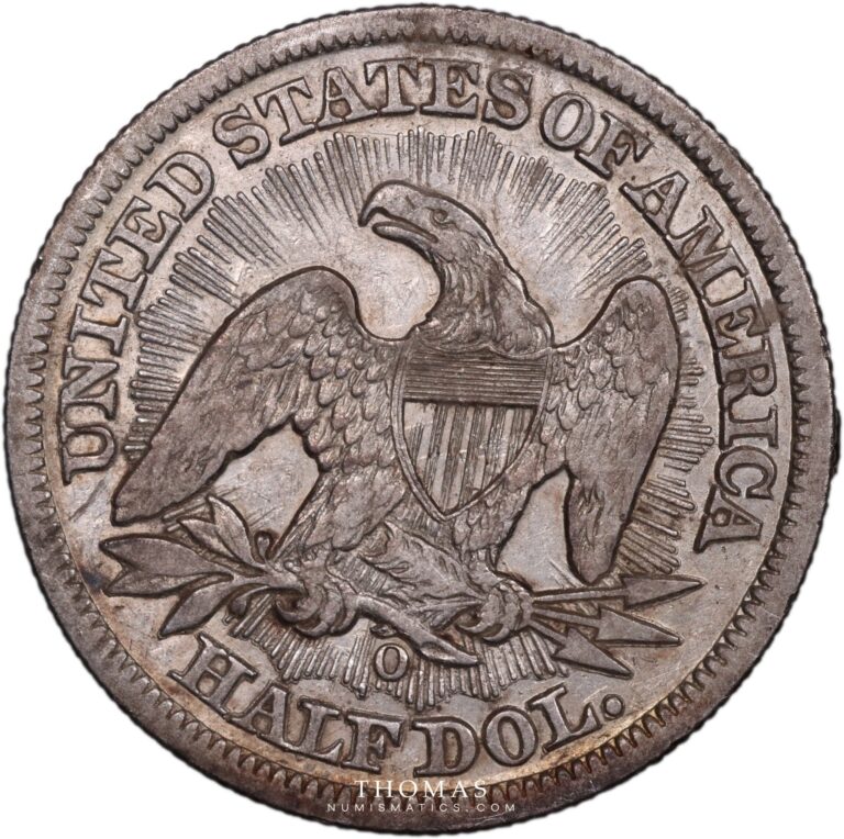 half dollar 1853 O New Orleans reverse treasure Tuscaloosa