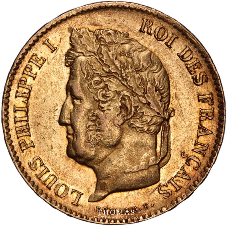 40 francs or louis philippe I avers 1832 B rouen