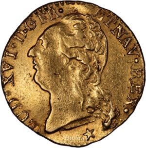 Louis xvi gold or 1786 W obverse old fake