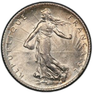 1 franc semeuse 1916 avers PCGS MS 64 -2