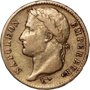 20 francs gold or 1811 turin obverse