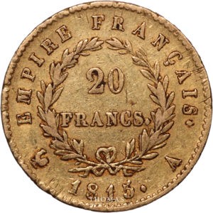 20 francs or 1815 A revers -2