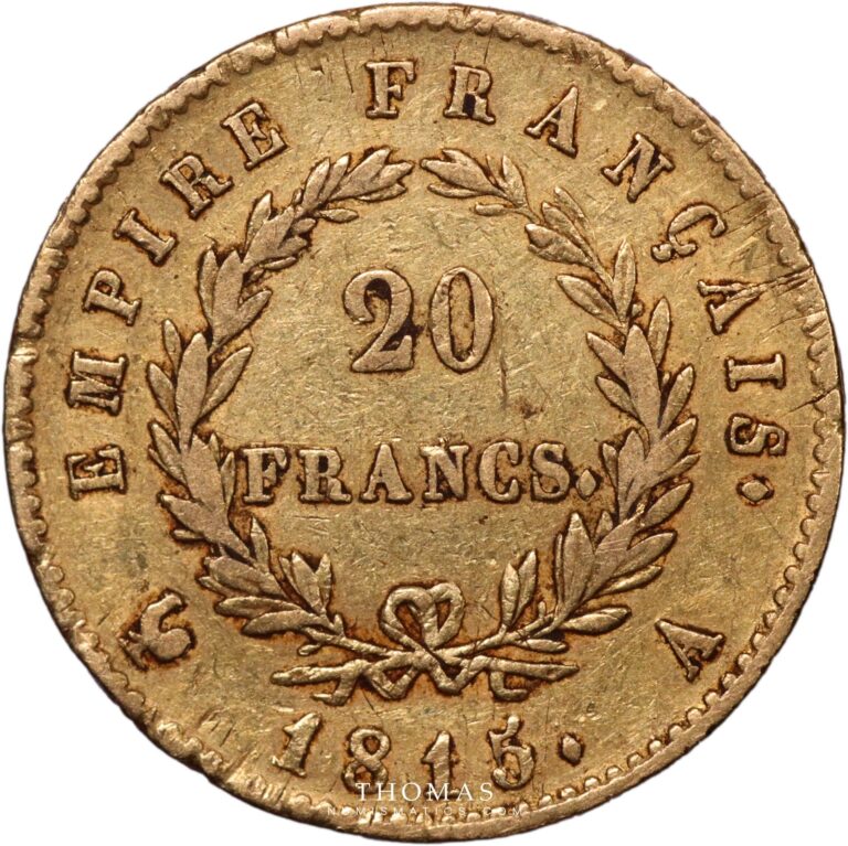 20 francs or 1815 A reverse -2