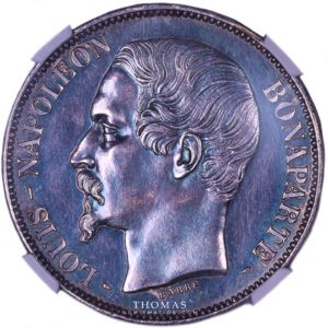 avers 5 francs 1852 A napoleon NGC proof 61