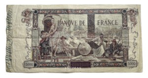 billet 5000 francs flameng revers