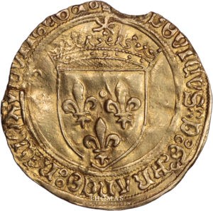 Louis XII ecu d'or au soleil provence tarascon avers