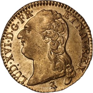 louis xvi gold louis or tete nue 1786 A -5 obverse