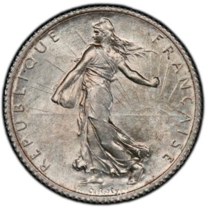 1 franc semeuse 1919 PCGS MS 63 avers