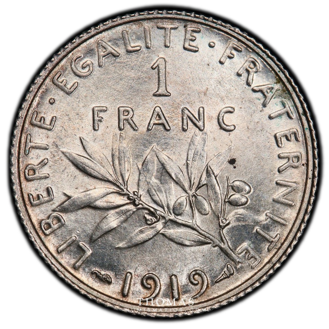 1 franc semeuse 1919 - PCGS MS 63