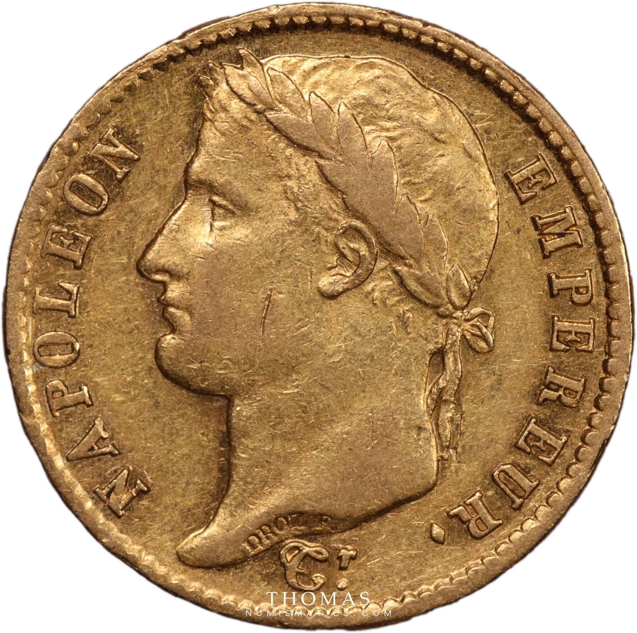 Napoleon Ier - Gold - 20 Francs or - tête laurée - 1811 U Turin -2 ...