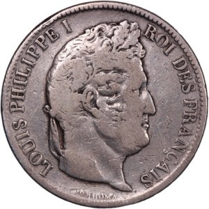 5 francs louis philippe 1831 D avers