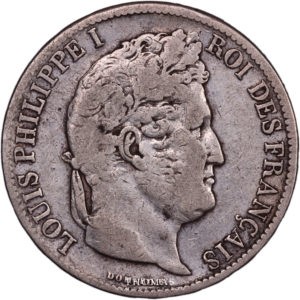 5 francs louis philippe 1831 M avers