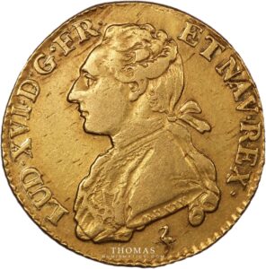 louis xvi gold or aux palmes 1774 A obverse