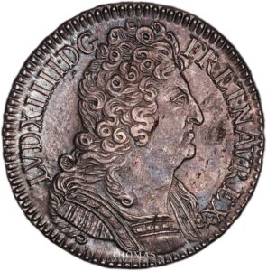 half ecu aux 3 couronnes obverse louis xiv 1712