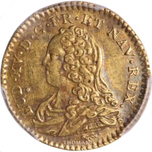demi Louis gold or The Treasure of Rue Mouffetard 1726 A obverse-2