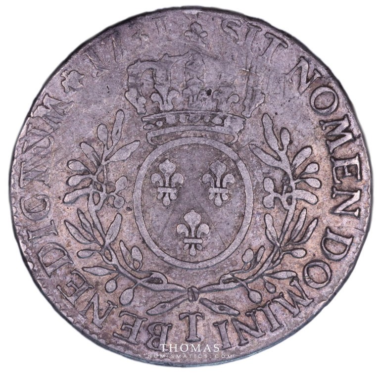 monnaie-louis-xv-ecu-1731-T-revers-2