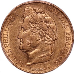 1848 A avers louis philippe I PCGS AU 53