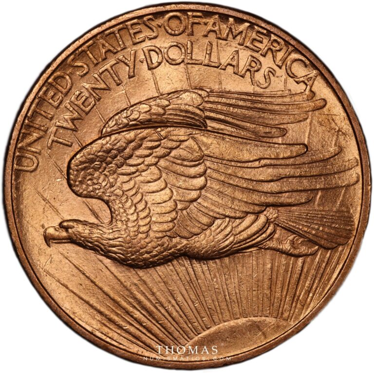 20 dollars gold or liberty 1908 reverse