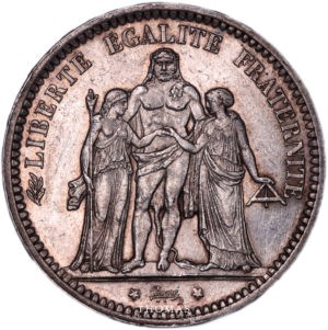 5 francs hercule camelinat avers 1871 A