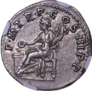 denarius trajan ngc au star reverse
