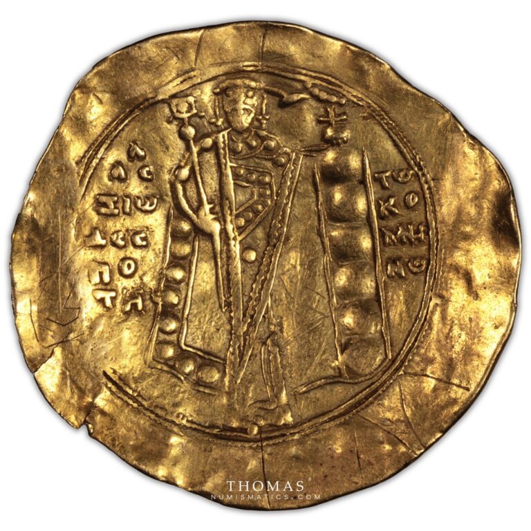 alexis Ier comnene hyperpere or constantinople obverse gold