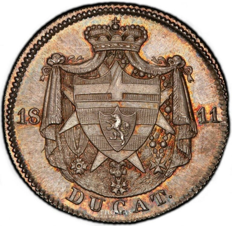 germany ducat 1811 isenburg reverse